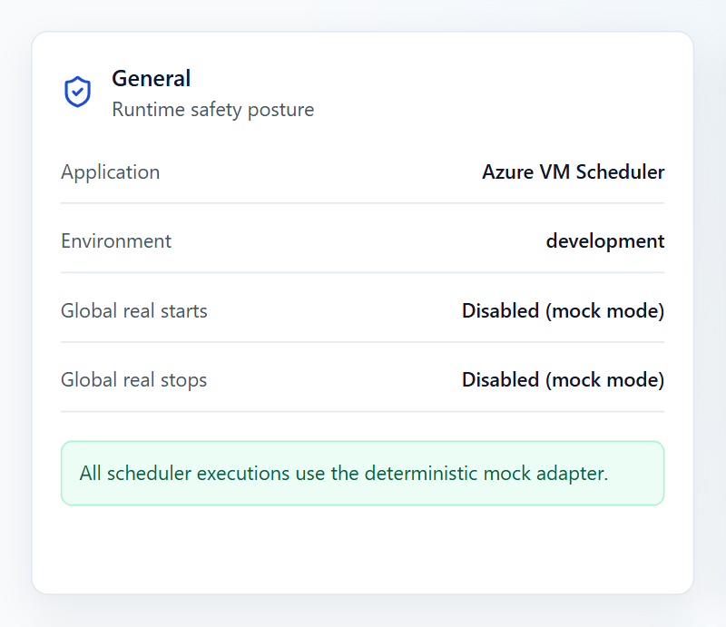 Settings action gates